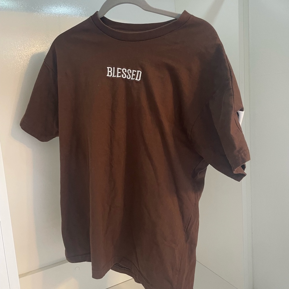 Eighty Eight Brown Loose Fit T-Shirt
